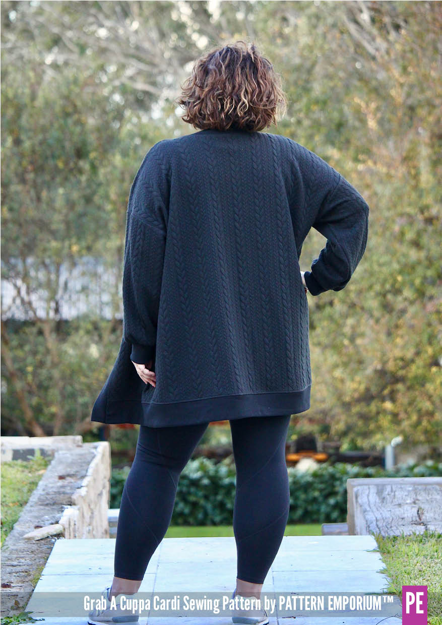 Grab A Cuppa Cardi | Oversized Cardigan Sewing Pattern