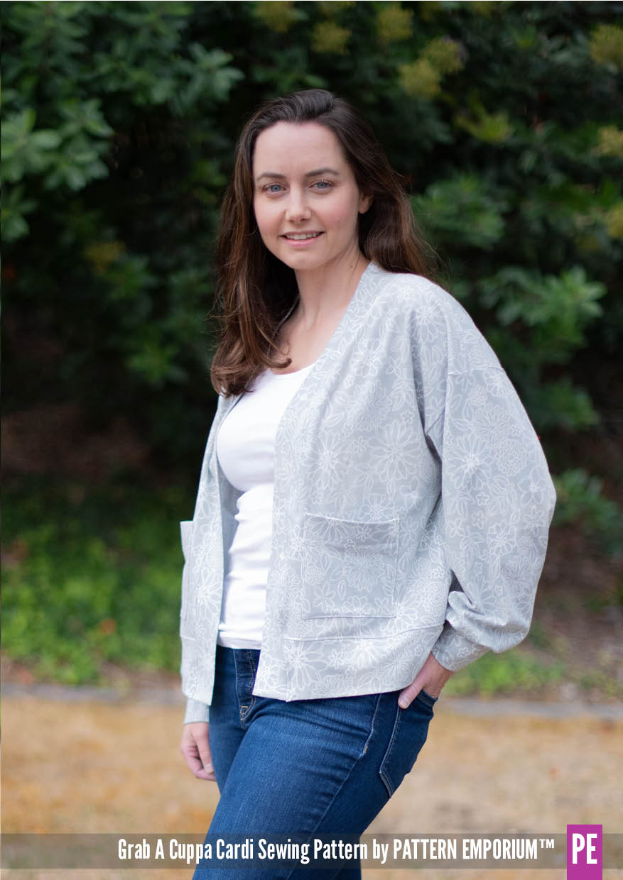 Grab A Cuppa Cardi | Oversized Cardigan Sewing Pattern