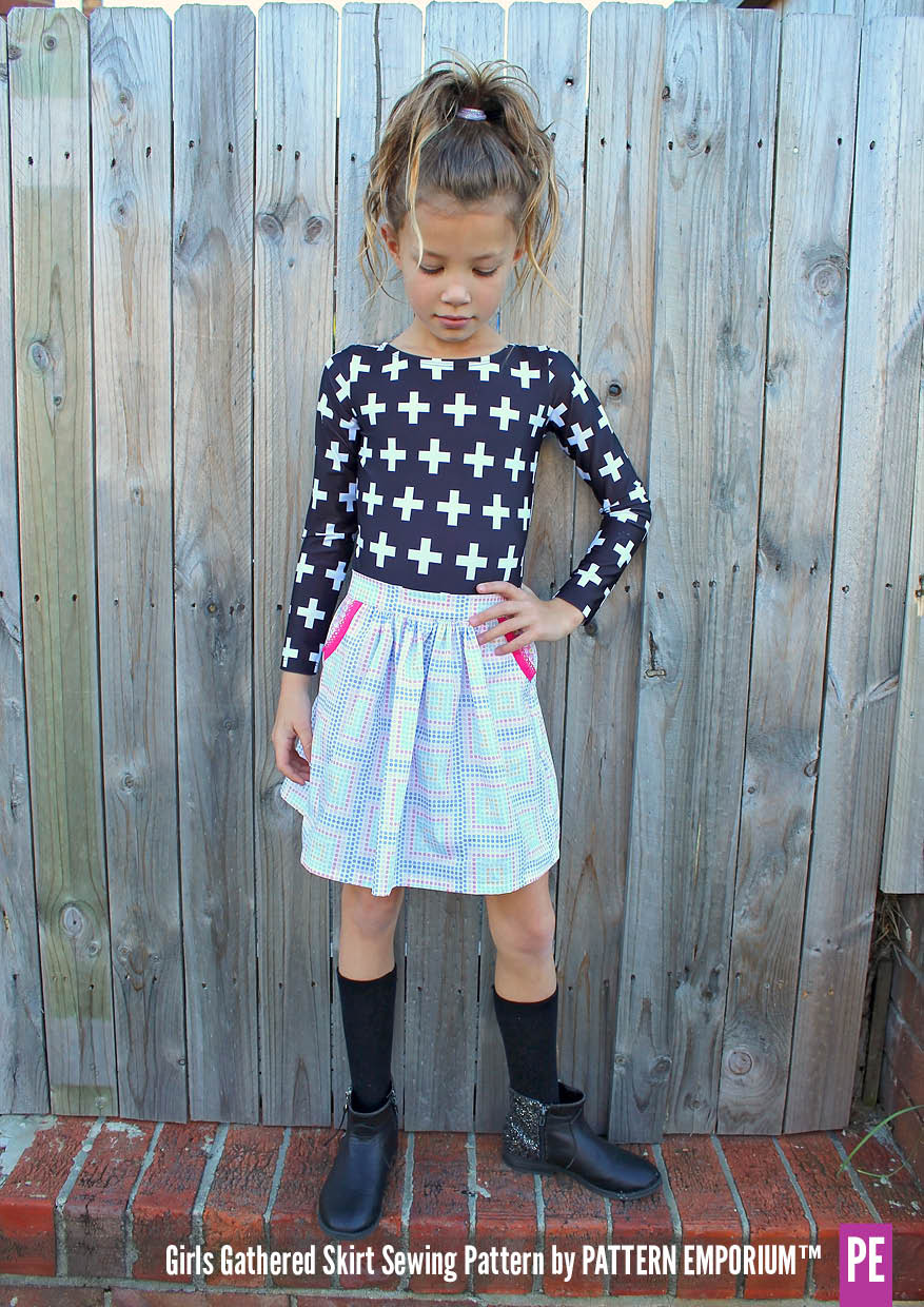 Gathered Skirt | Girls Sewing Pattern