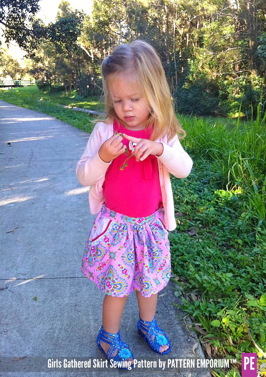 Gathered Skirt | Girls Sewing Pattern