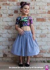 Gathered Skirt | Girls PDF Sewing Pattern