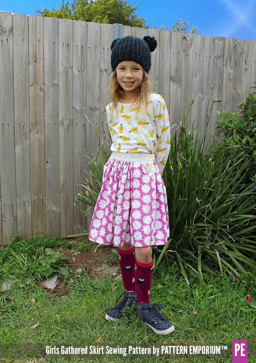 Gathered Skirt | Girls Sewing Pattern