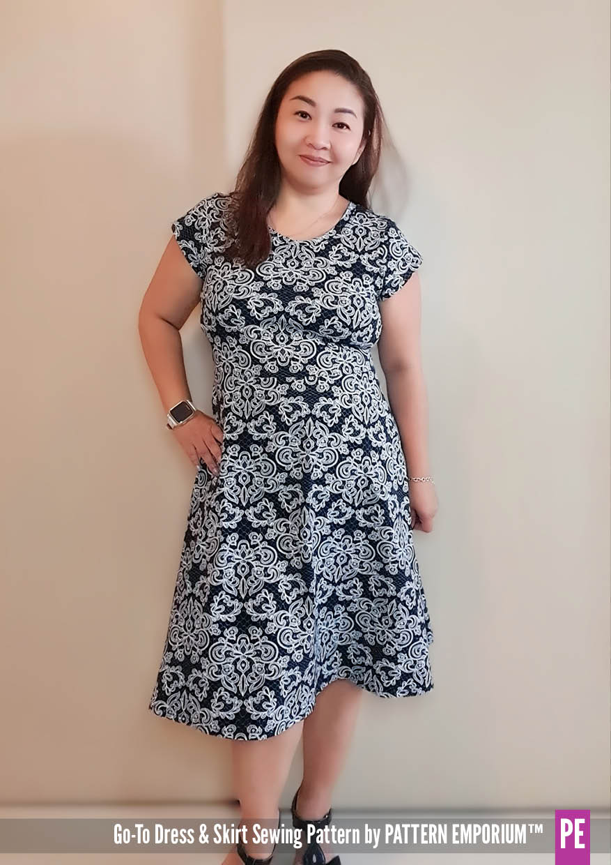 Tutorial on two step flare dress. Tiered flare dress Tutorial 