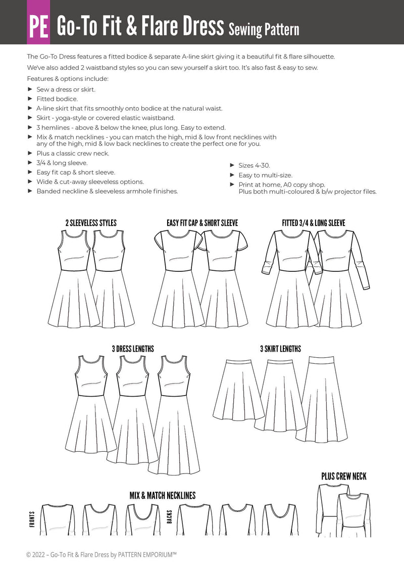 Go-To Fit & Flare Dress & Skirt