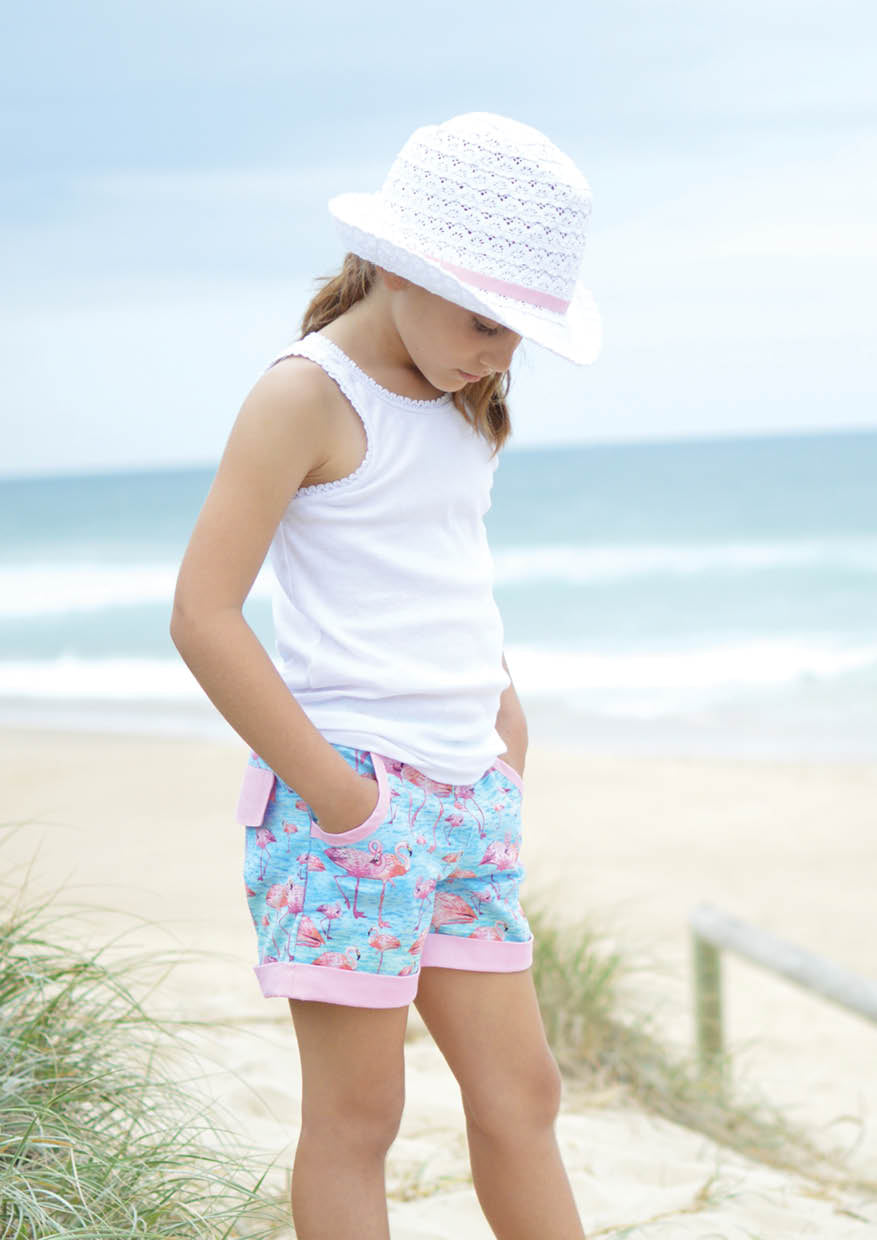 Women's Beach Bum Baby Short Sleeve T-Shirt Blue Girlie Girl Top Size Small