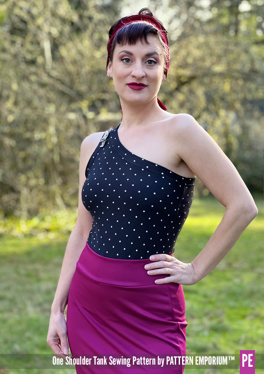 One Shoulder Tank | Stretch Sewing Pattern