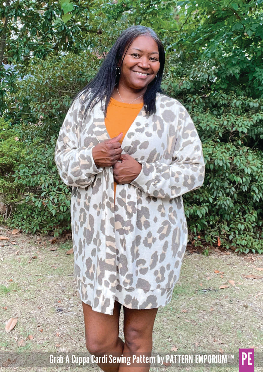 Grab A Cuppa Cardi | Oversized Cardigan Sewing Pattern