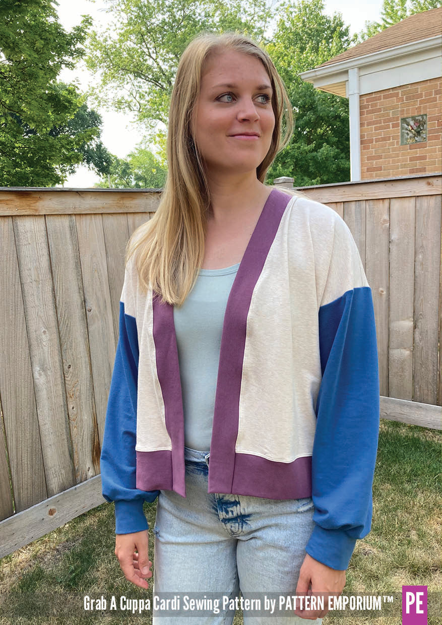 Grab A Cuppa Cardi | Oversized Cardigan Sewing Pattern