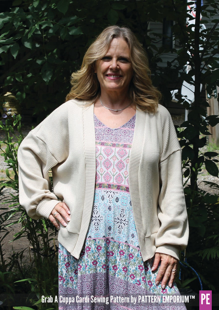 Grab A Cuppa Cardi | Oversized Cardigan Sewing Pattern