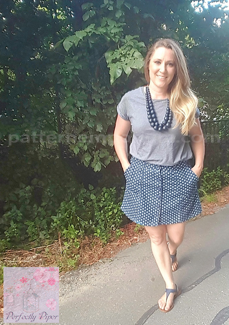 Chelsea | Button-Up Skirt Sewing Pattern