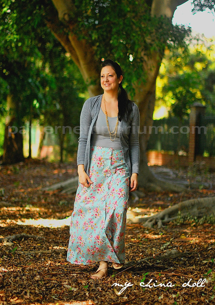 Button down discount maxi skirt pattern