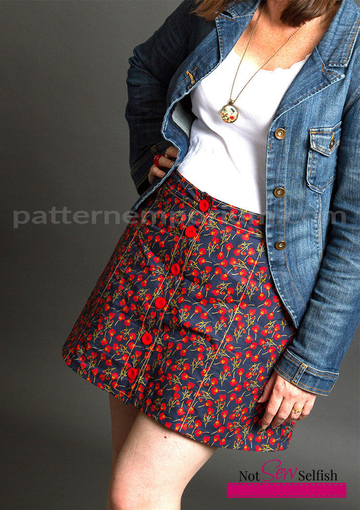 Chelsea | Button-Up Skirt Sewing Pattern