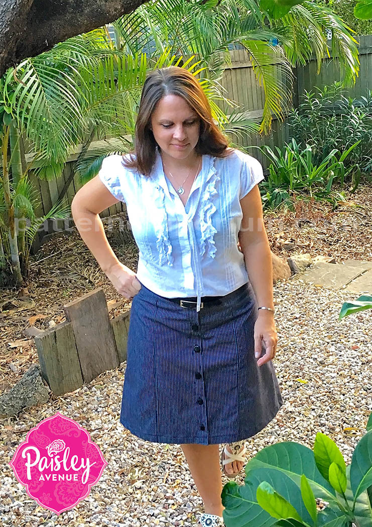 Chelsea | Button-Up Skirt Sewing Pattern