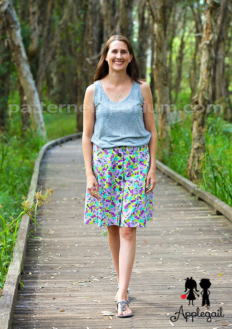 Chelsea | Button-Up Skirt Sewing Pattern