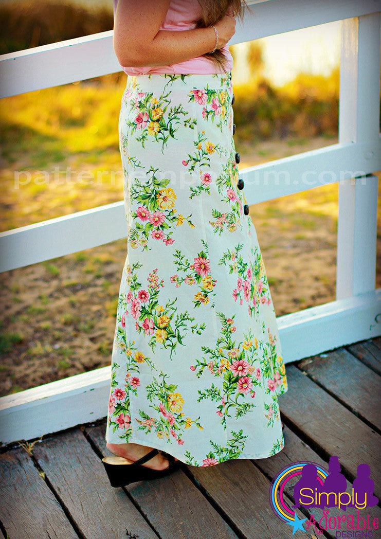 Chelsea | Button-Up Skirt Sewing Pattern