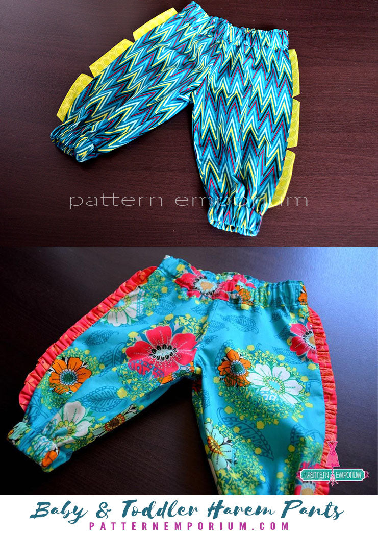 Pattern Emporium Baby Toddler Harem Pants Sewing Pattern