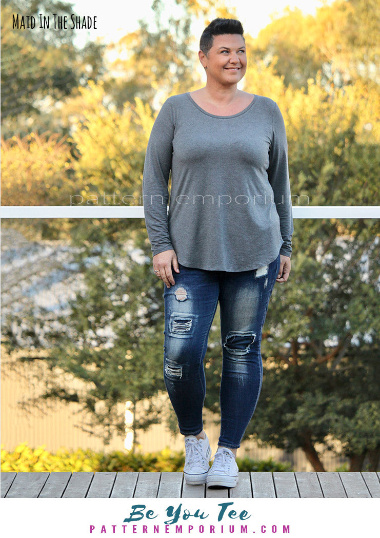 Womens Round, Cowl & Funnel Neck Tee Sewing Pattern - PATTERN EMPORIUM