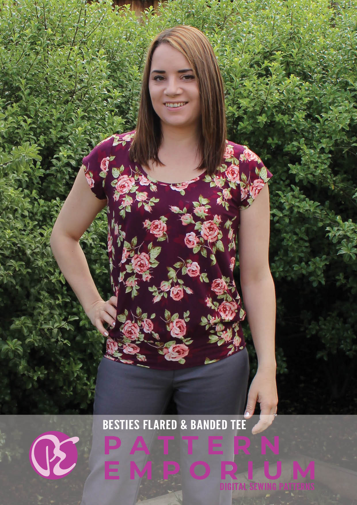 Besties Tee | Flared & Banded T-shirt Sewing Pattern