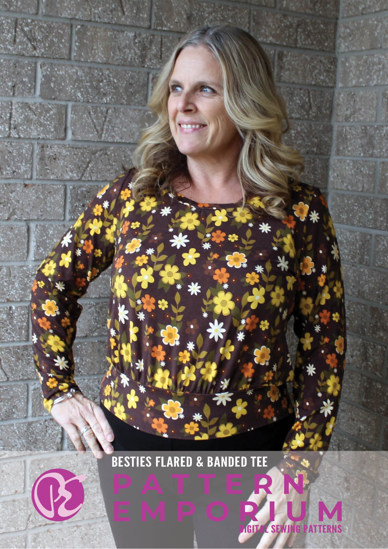 Besties Tee | Flared & Banded T-shirt Sewing Pattern