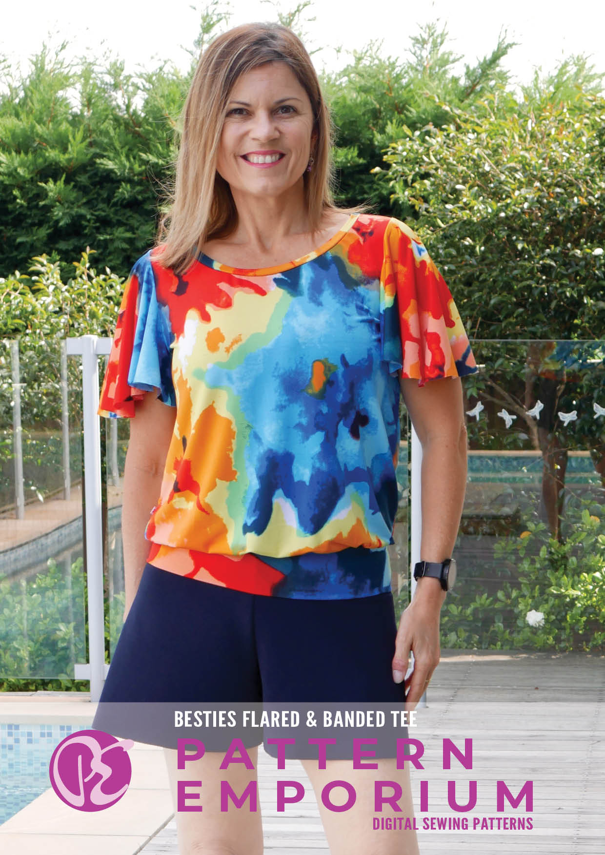 Besties Tee | Flared & Banded T-shirt Sewing Pattern