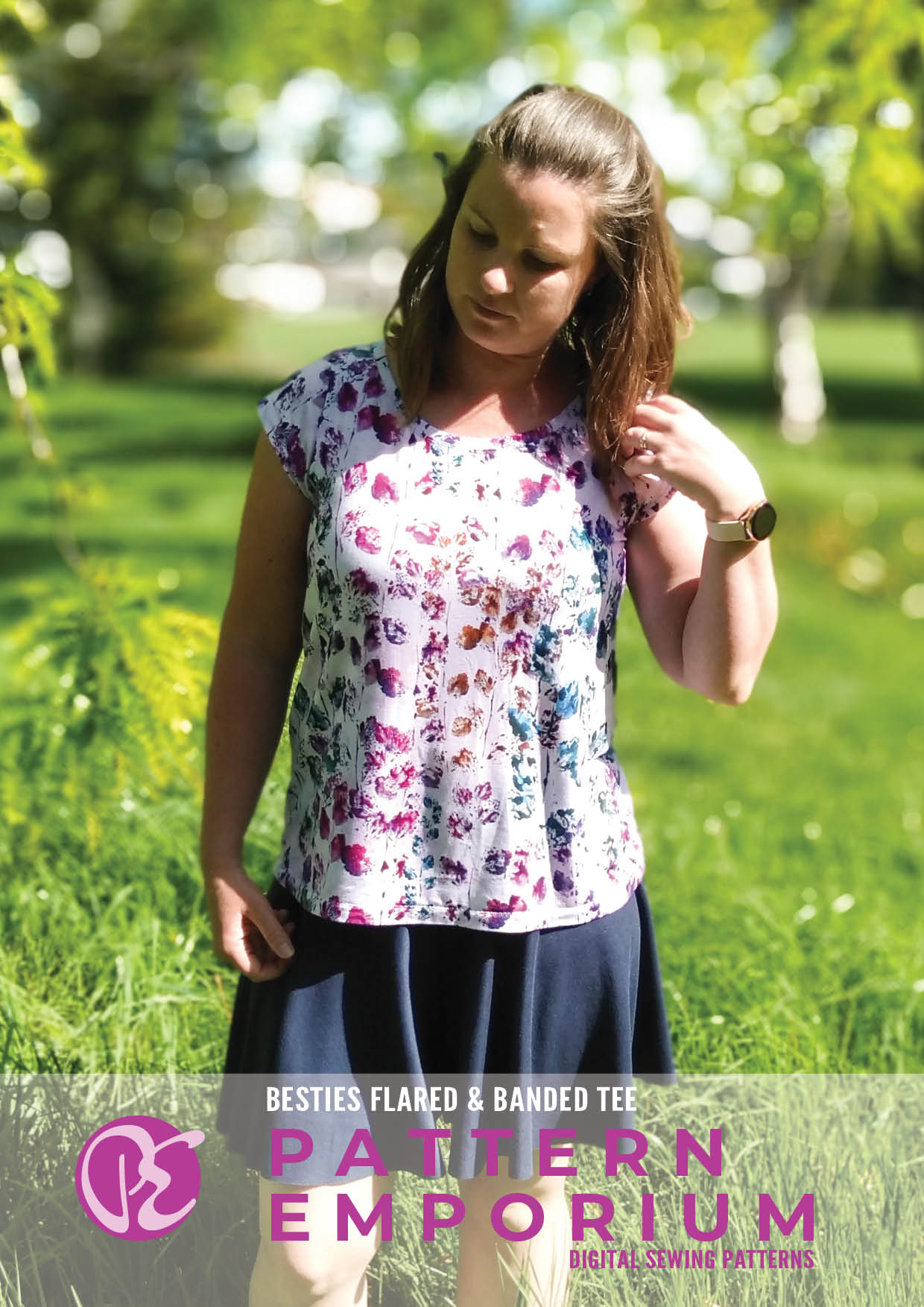 Besties Tee | Flared & Banded T-shirt Sewing Pattern