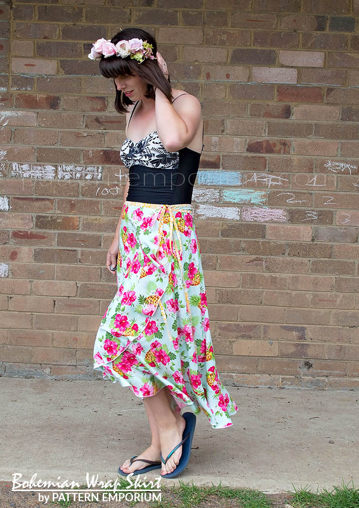 Wrap Skirt Sewing Pattern  Bohemian Sewing Patterns Online
