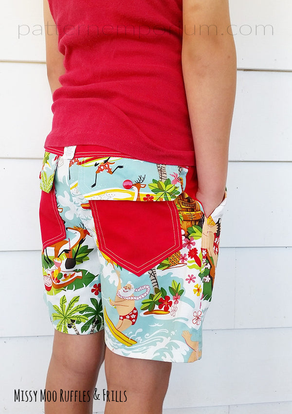 Boys Shorts PDF Sewing Pattern - PATTERN EMPORIUM