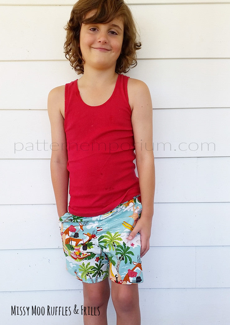 Busy Boys | Shorts Sewing Pattern