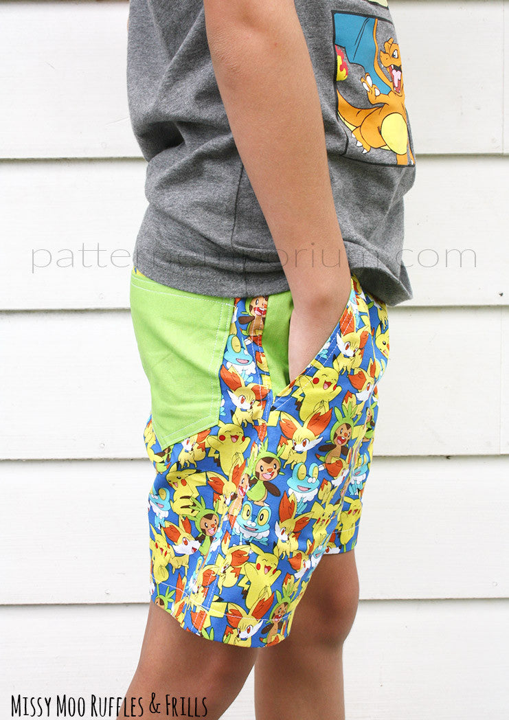 Busy Boys | Shorts Sewing Pattern