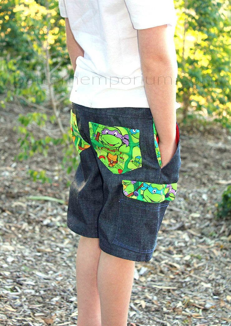 Boys Shorts PDF Sewing Pattern - PATTERN EMPORIUM