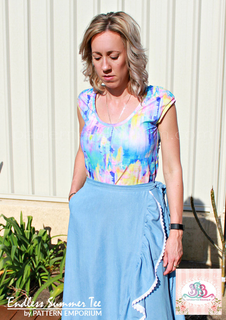 Endless Summer Tee | Semi-fitted T-shirt Sewing Pattern