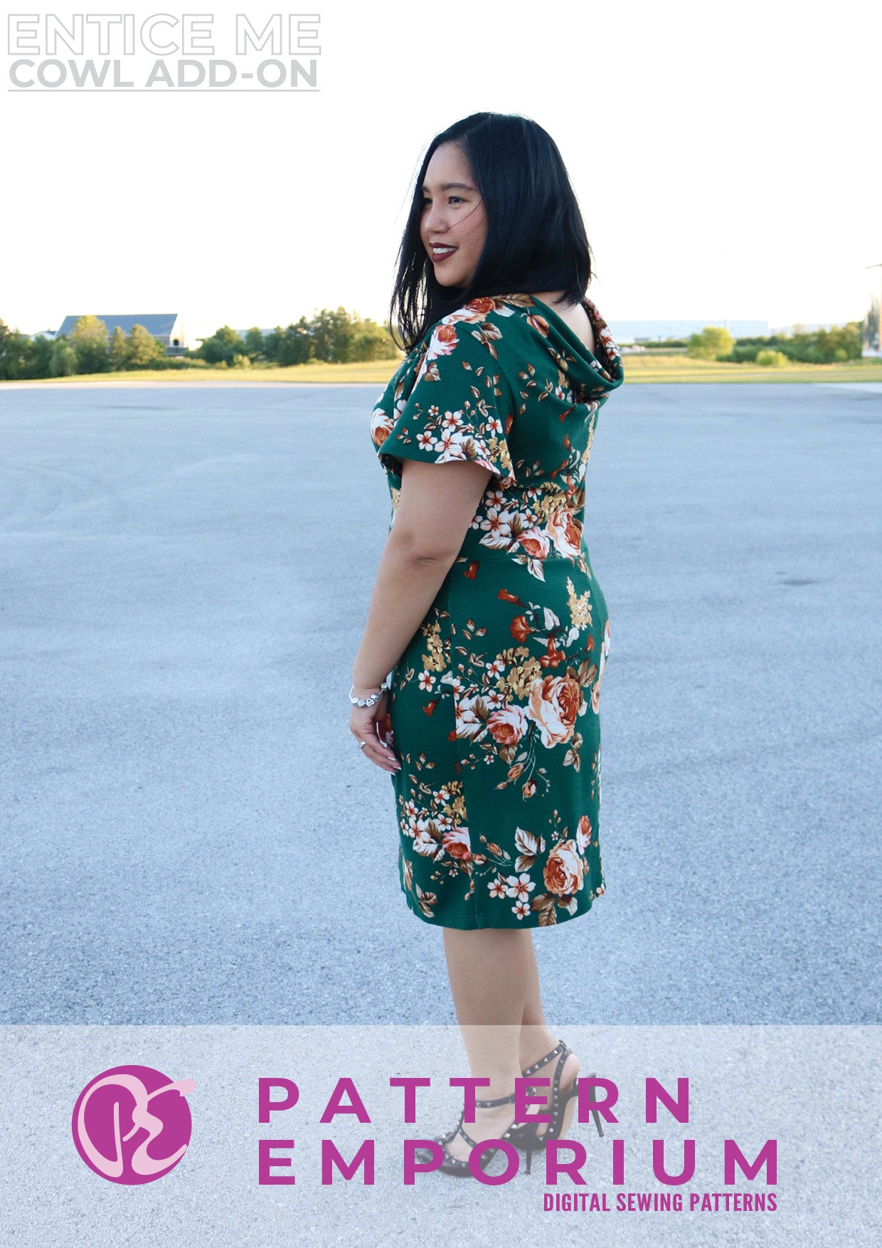 Entice Me Dress | Cowl Back Add-on Sewing Pattern