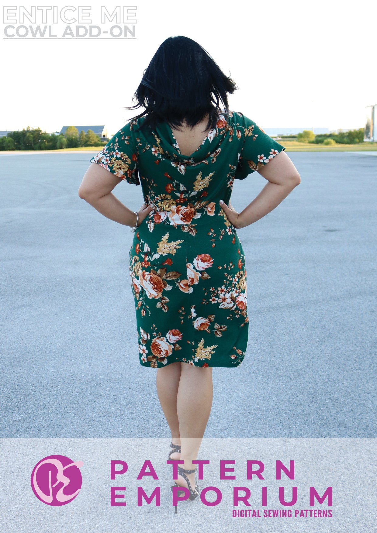 Entice Me Dress | Cowl Back Add-on Sewing Pattern