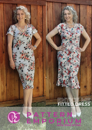 BUNDLE: Entice Me Fitted Dress & Cowl Back Add-On