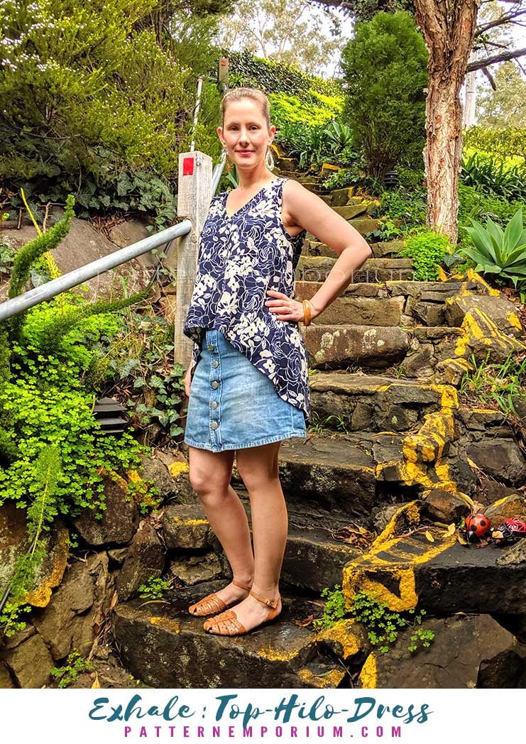 Exhale | Flared Top, High-low & Dress Sewing Pattern