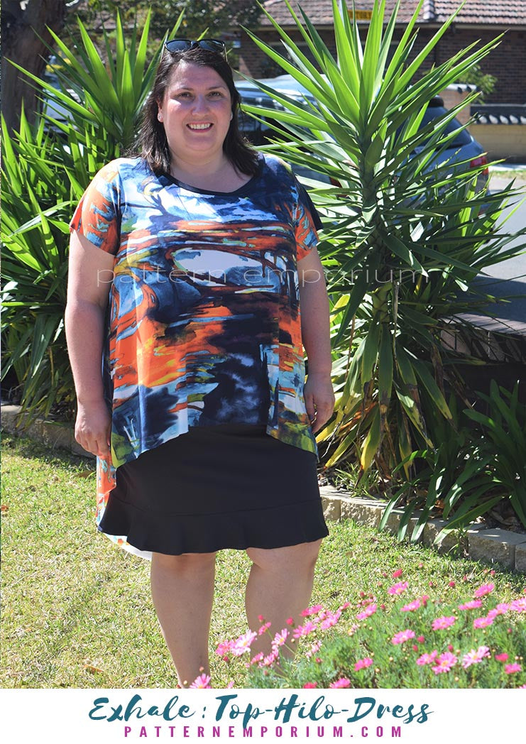 Exhale | Flared Top, High-low & Dress Sewing Pattern