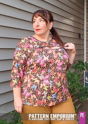 Flawsome Cut Out Top & Dress Sewing Pattern
