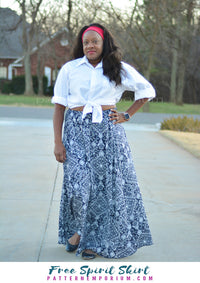 Ladies Midi, Maxi, Hilo & Front Split Skirt Sewing Pattern - Pattern ...