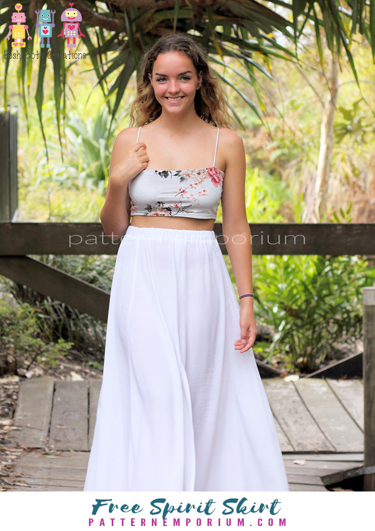 Free Spirit | Midi & Maxi Skirt Sewing Pattern