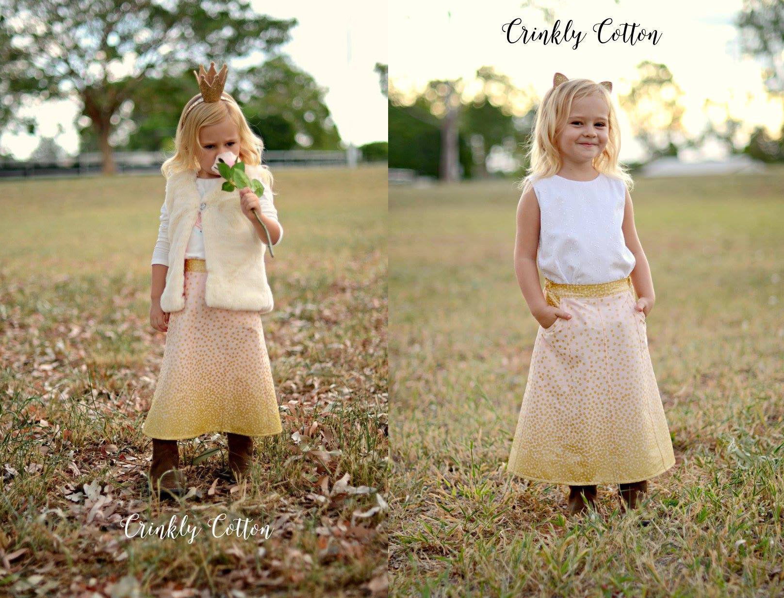 Lovebug | Girls A-line Skirt Sewing Pattern