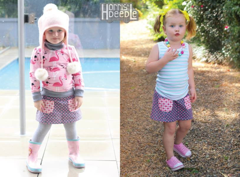 Lovebug | Girls A-line Skirt Sewing Pattern