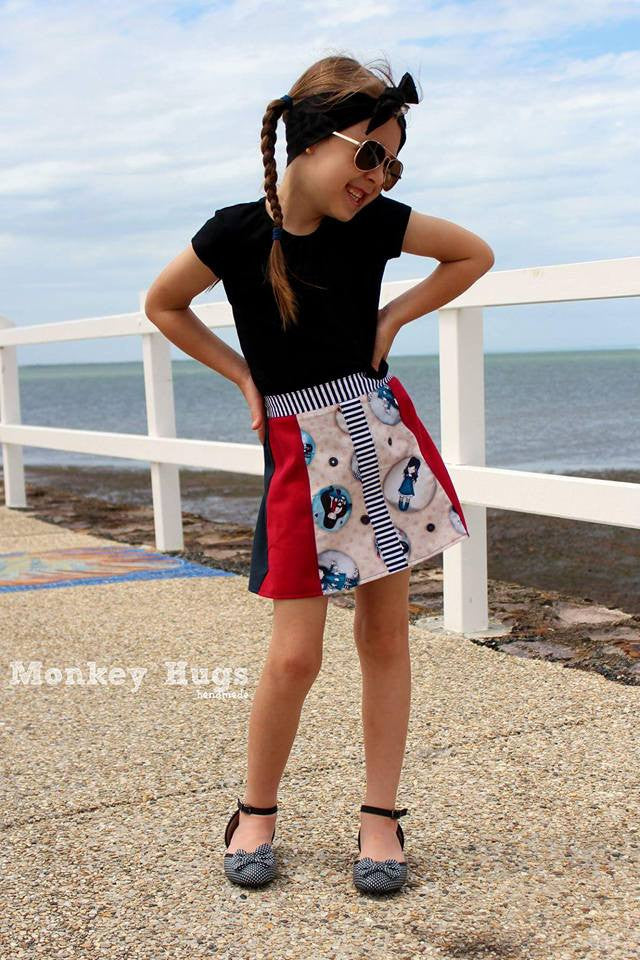 Lovebug | Girls A-line Skirt Sewing Pattern