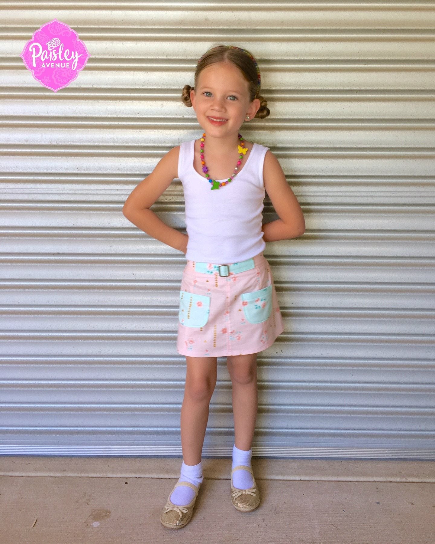 Lovebug | Girls A-line Skirt Sewing Pattern