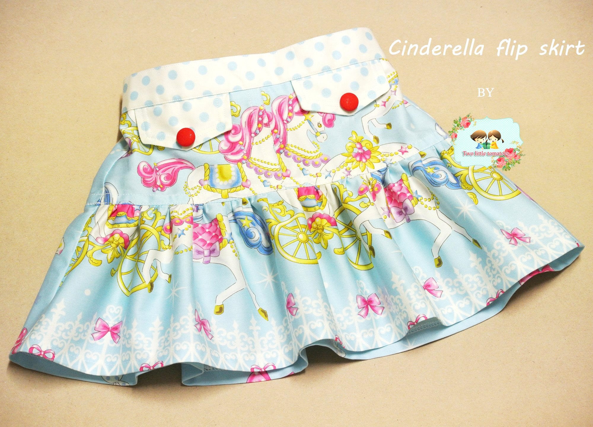 Girls Ruffle Flip Skirt Sewing Pattern