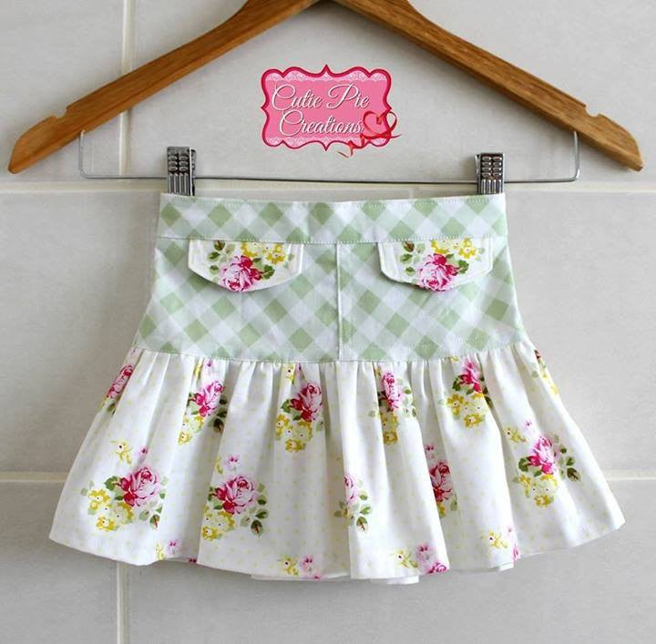 Girls Ruffle Flip Skirt Sewing Pattern