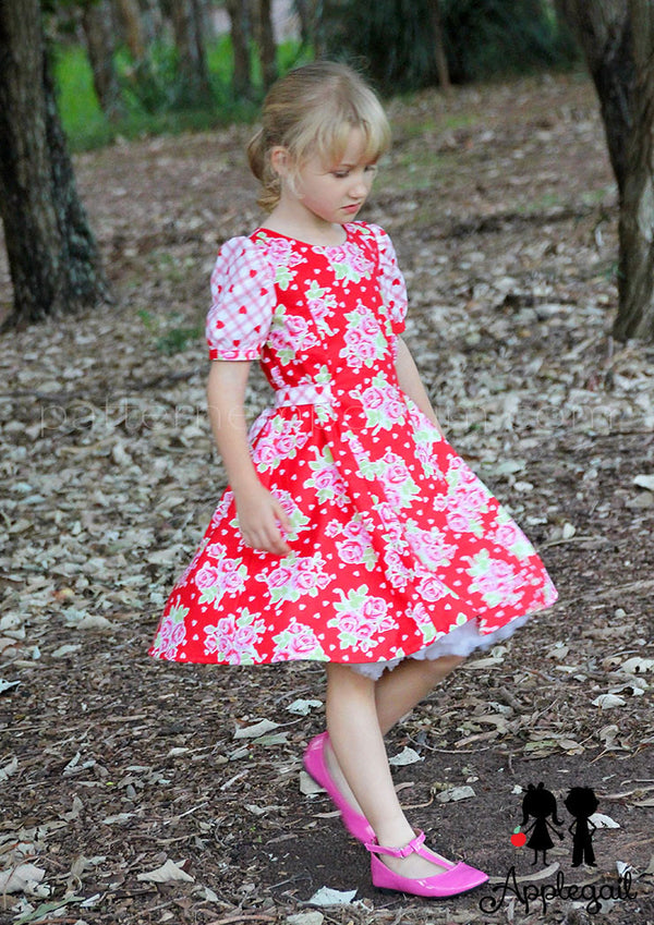 Girls Party Dress Sewing Pattern - PATTERN EMPORIUM