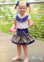 Girls Ruffle Flip Skirt Sewing Pattern