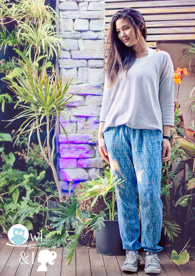 Harem Pants Sewing Pattern | Genie Pants Pattern Online - PATTERN EMPORIUM