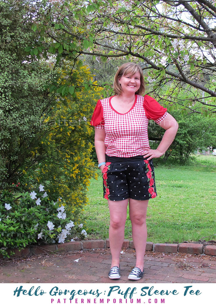 Hello Gorgeous | Puff Sleeve T-shirt Sewing Pattern