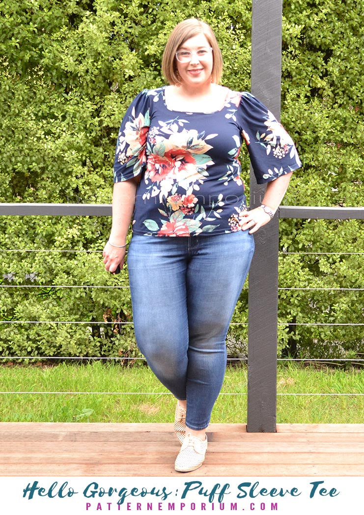 Pattern Emporium Hello Gorgeous Puff Sleeve Tee pattern review by